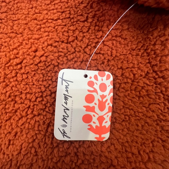 Free People FP Movement Lead the Pack 1/2 zip Pullover Neon Coral XS - Picture 5 of 11